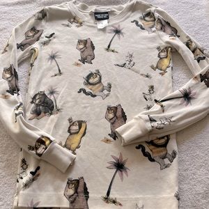 Pottery barn kids “where the wild things are” pajamas.